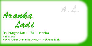 aranka ladi business card