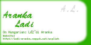 aranka ladi business card